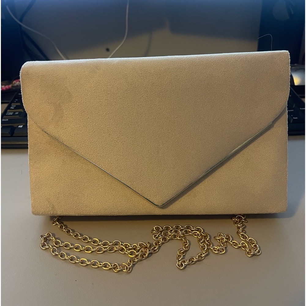 CHARMING TAILOR Faux Suede Clutch Bag